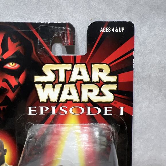 Star Wars Episode 1 MACE WINDU with Comm Tech Chip Action Figure Hasbro 1998 New - Picture 4 of 5